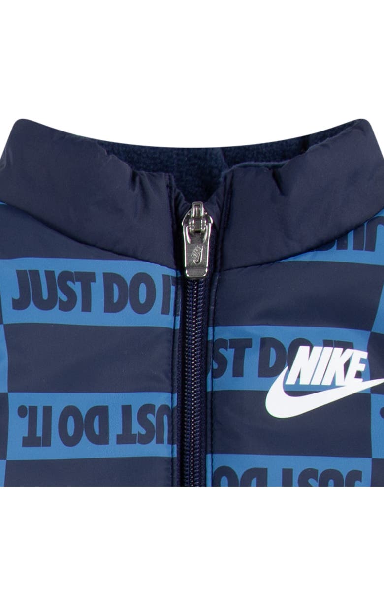 Nike Sportswear JDI Puffer Vest, Logo T-Shirt & Fleece Joggers Set, Alternate, color, Midnight Navy