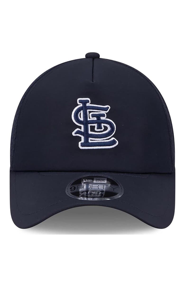 New Era Men's New Era Navy St. Louis Cardinals 2026 Batting Practice Apex 9FORTY Adjustable Trucker Hat, Alternate, color, Navy