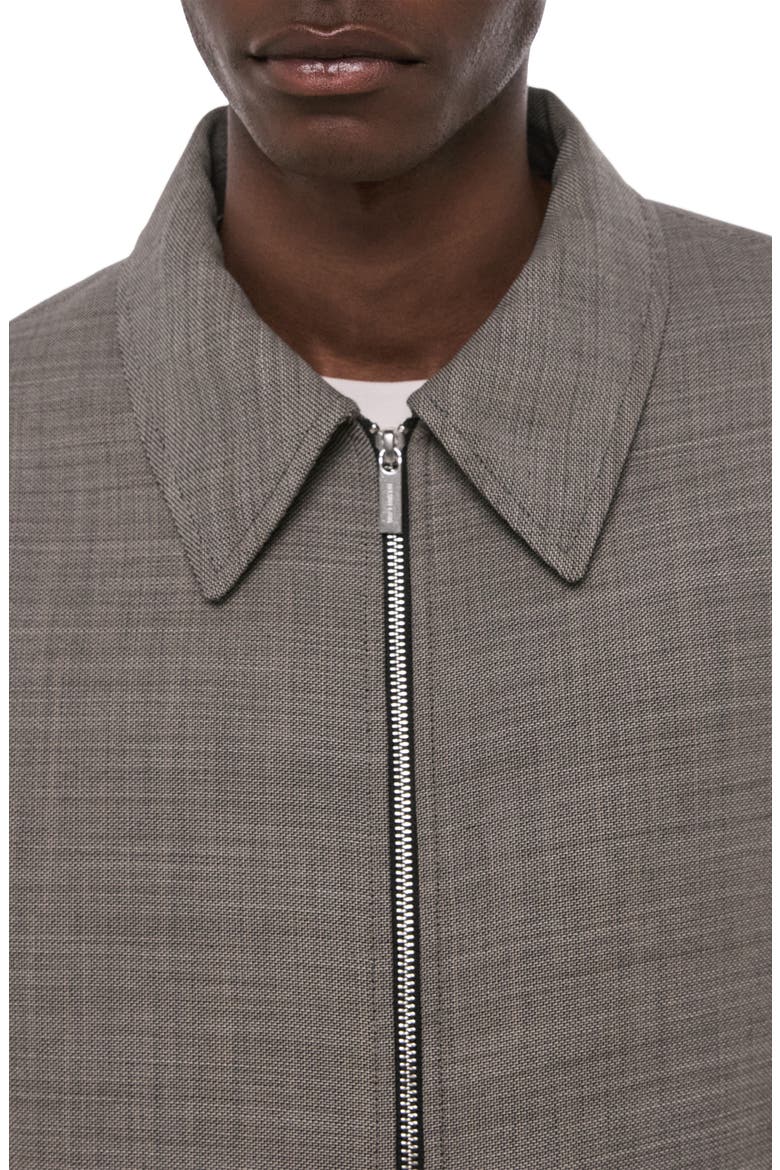 Sharkskin Shirt Jacket, Alternate, color, BEIGE MELANGE