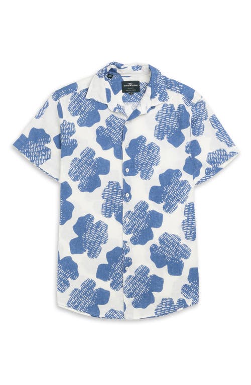 Rodd & Gunn Donnelly Track Sports Fit Short Sleeve Button-up Shirt In Blue