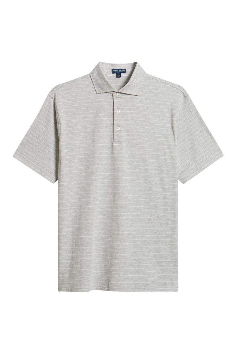 Crown Craft Stripe Polo, Alternate, color, BRITISH GREY