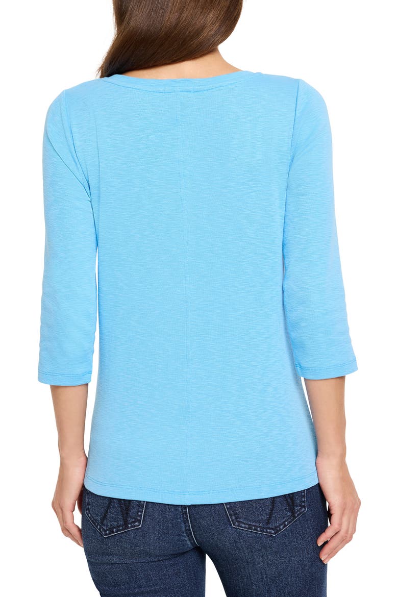 Boat Neck T-Shirt, Alternate, color, BLUE JEWEL