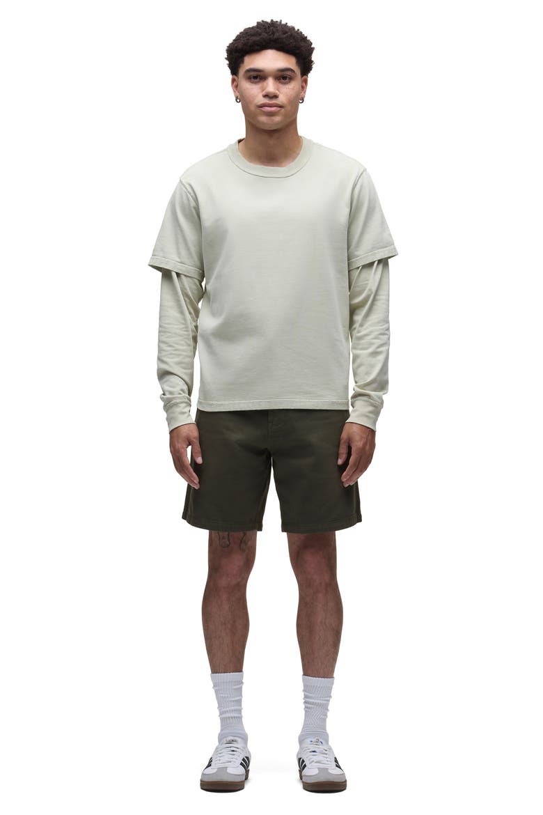 Venice Cotton Twill Chino Shorts, Alternate, color, CYPRESS GREEN