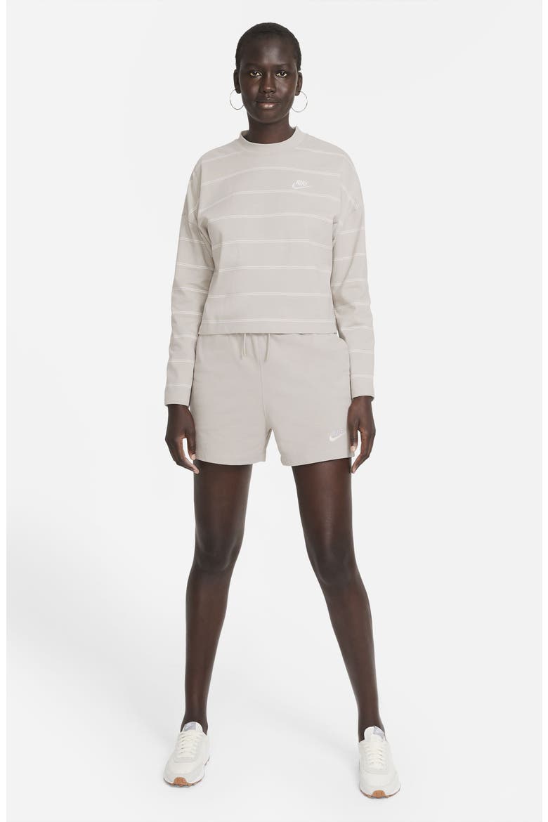 Sportswear Jersey Shorts, Alternate, color, CREAM / WHITE