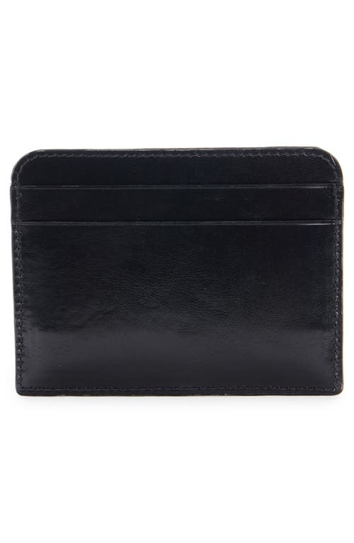 Chloé Iconic Shiny Leather Card Case In 001 Black
