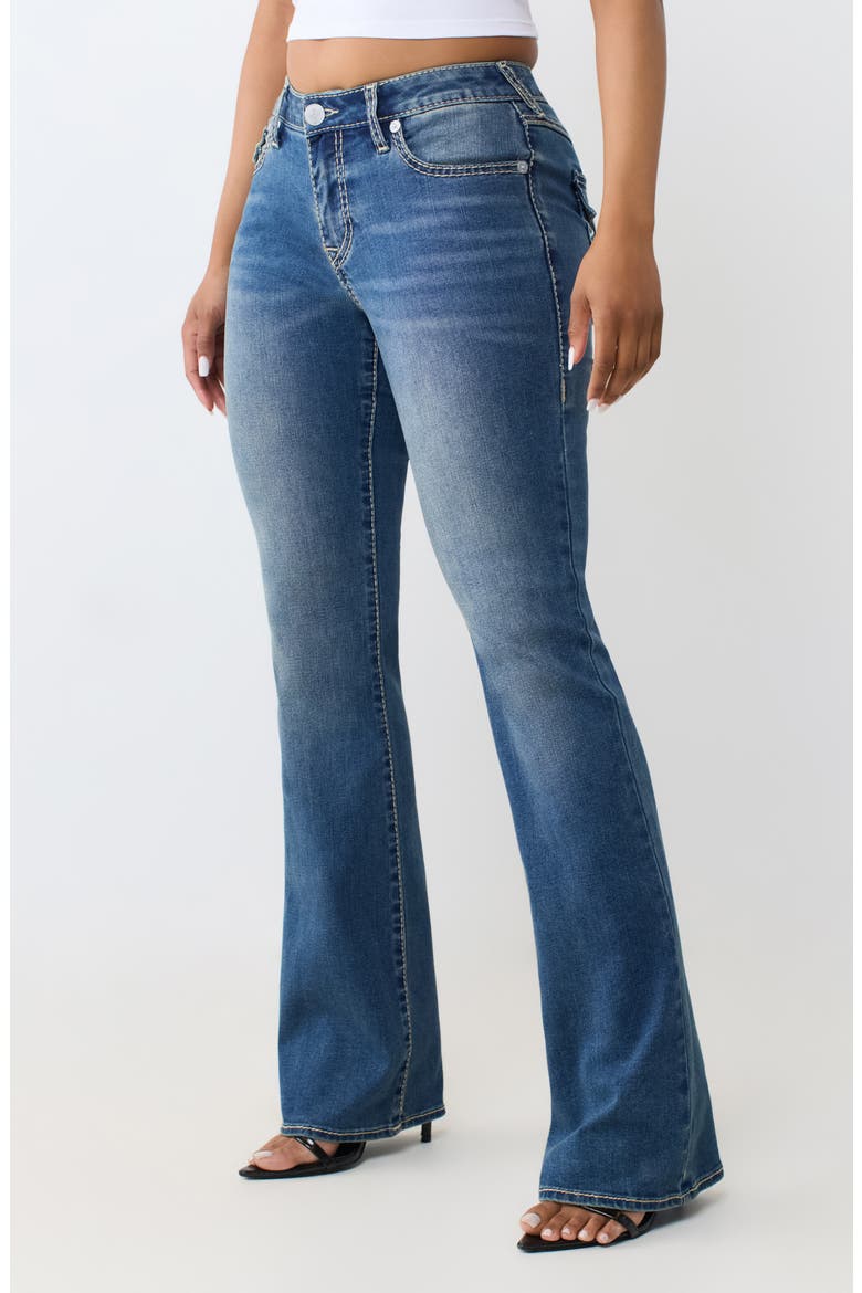 Becca Flap Bootcut Jeans, Alternate, color, MEDIUM OCEAN STORM WASH