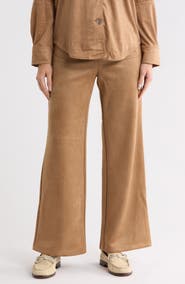 T Tahari Faux Suede Pants