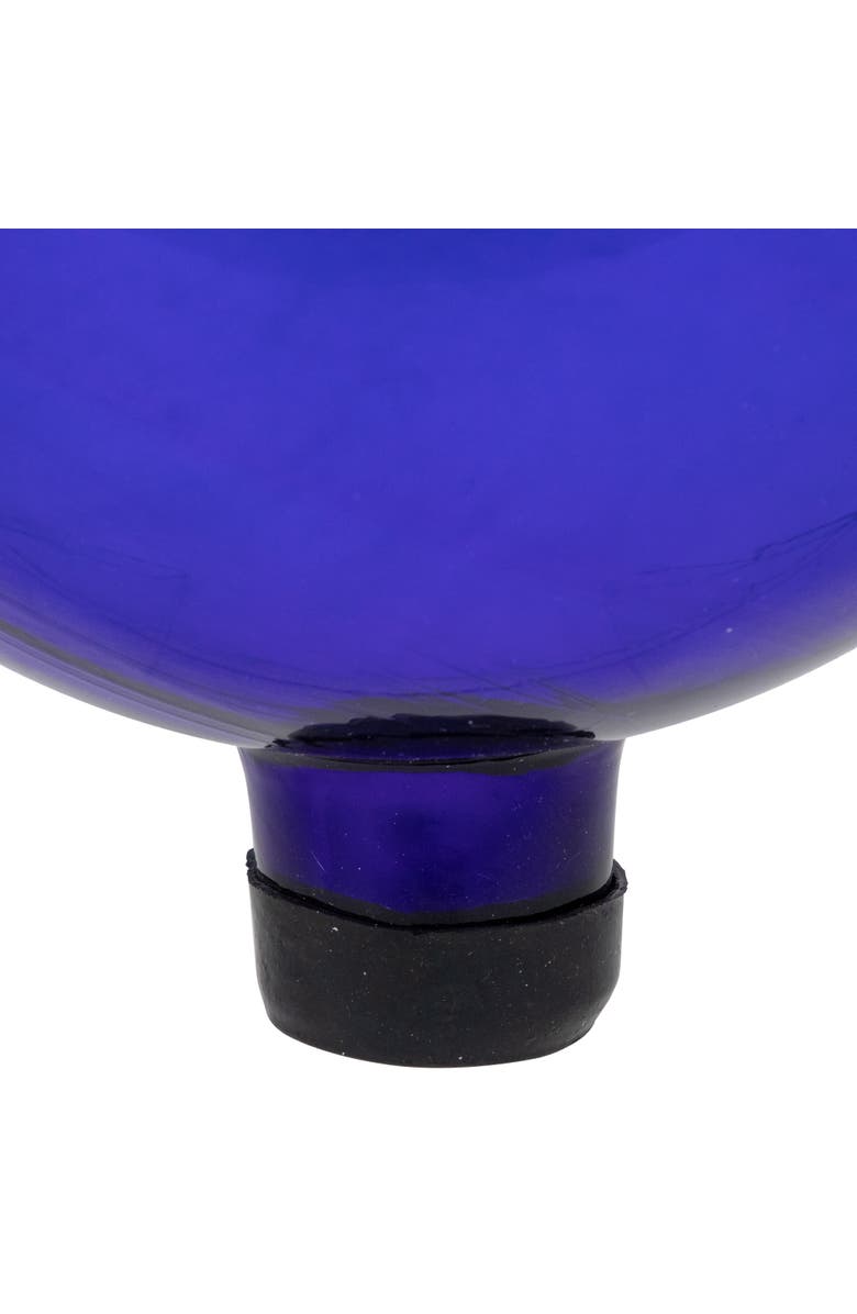 Northlight Mirrored Glass Outdoor Garden Gazing Ball - 10" - Blue, Alternate, color, Blue