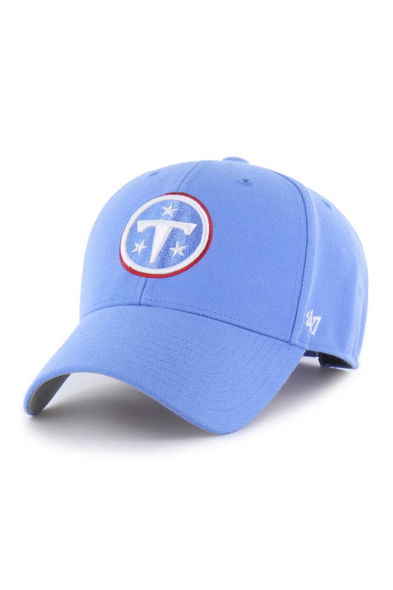 Men's '47  Light Blue Tennessee Titans MVP Adjustable Hat, Main, color, Light Blue