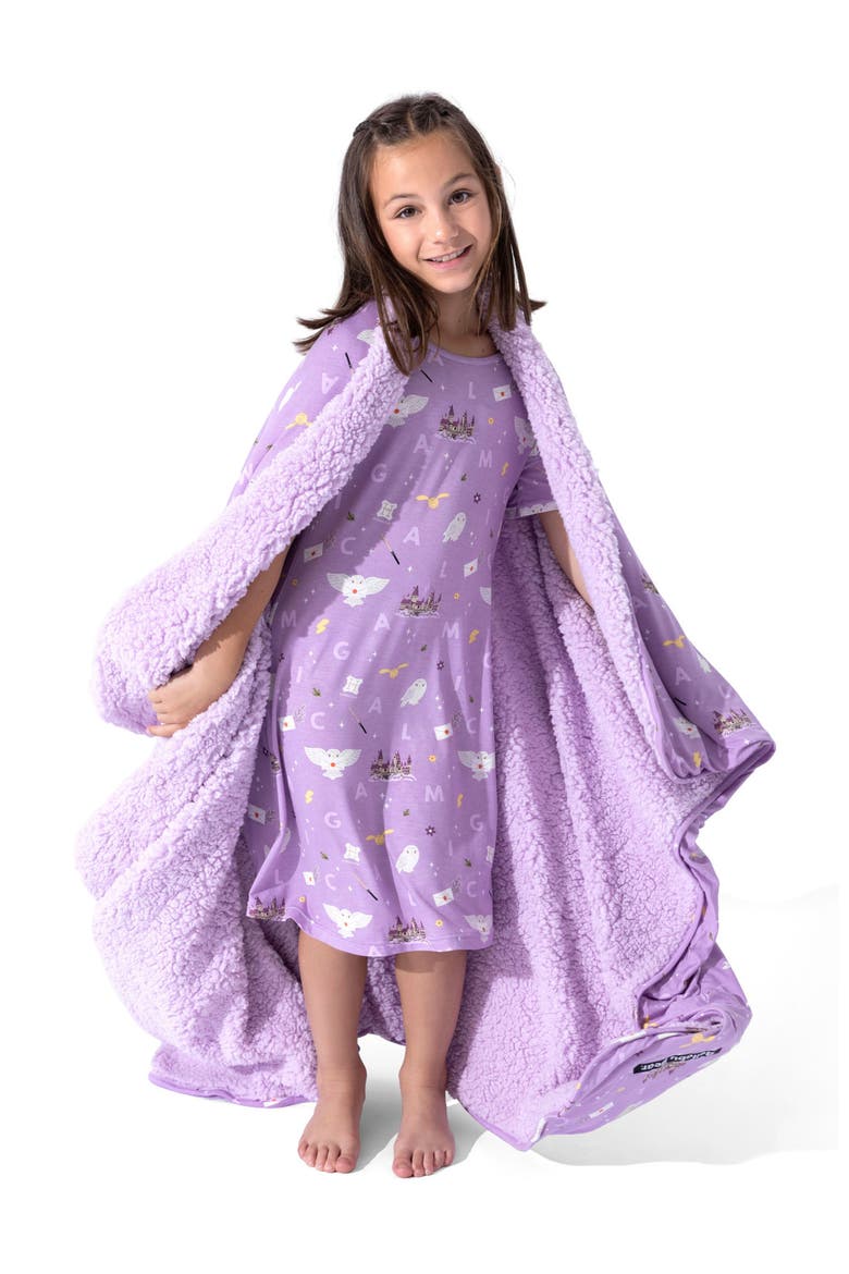 Kids' Hedwig's Magical Mail Short Sleeve Dress, Alternate, color, Hedwig's Magical Mail