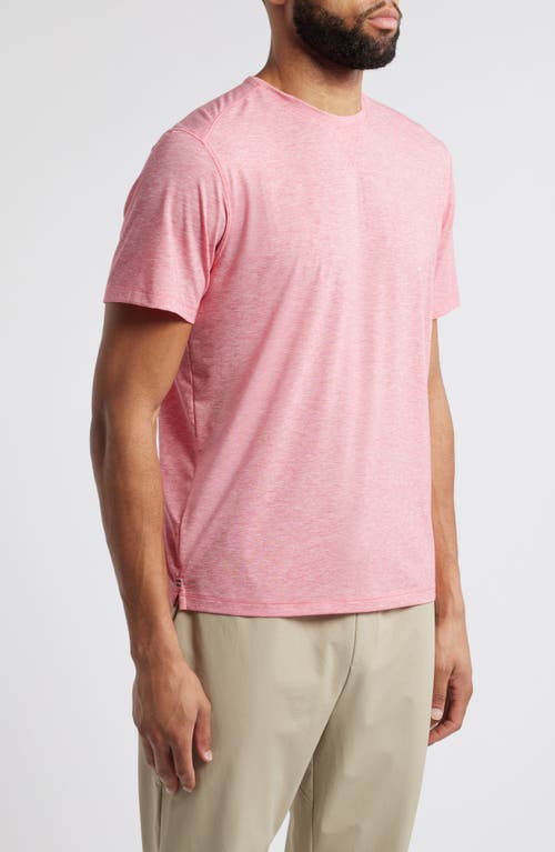Johnnie-o Course Performance T-shirt In Rouge Red