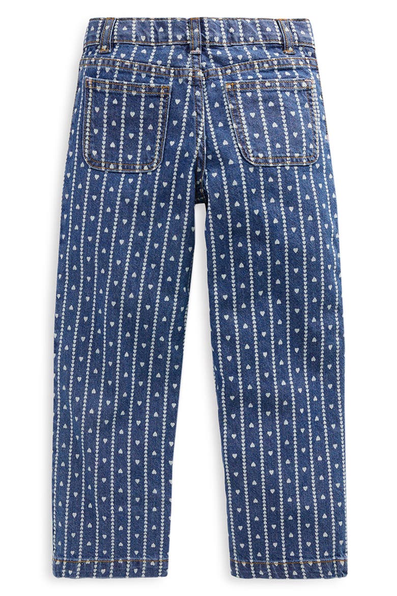 Kids' Patch Heart Straight Leg Jeans, Alternate, color, HEART