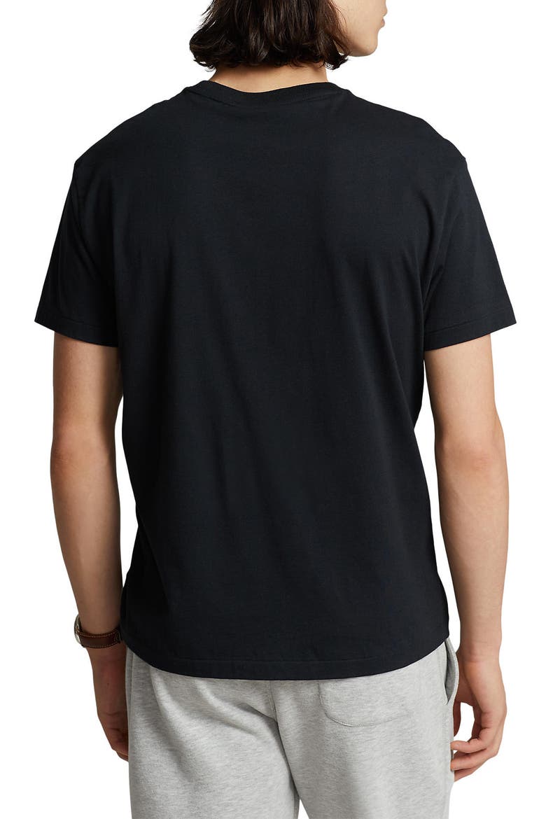 Classic Fit Jersey Crewneck T-Shirt, Alternate, color, RL BLACK