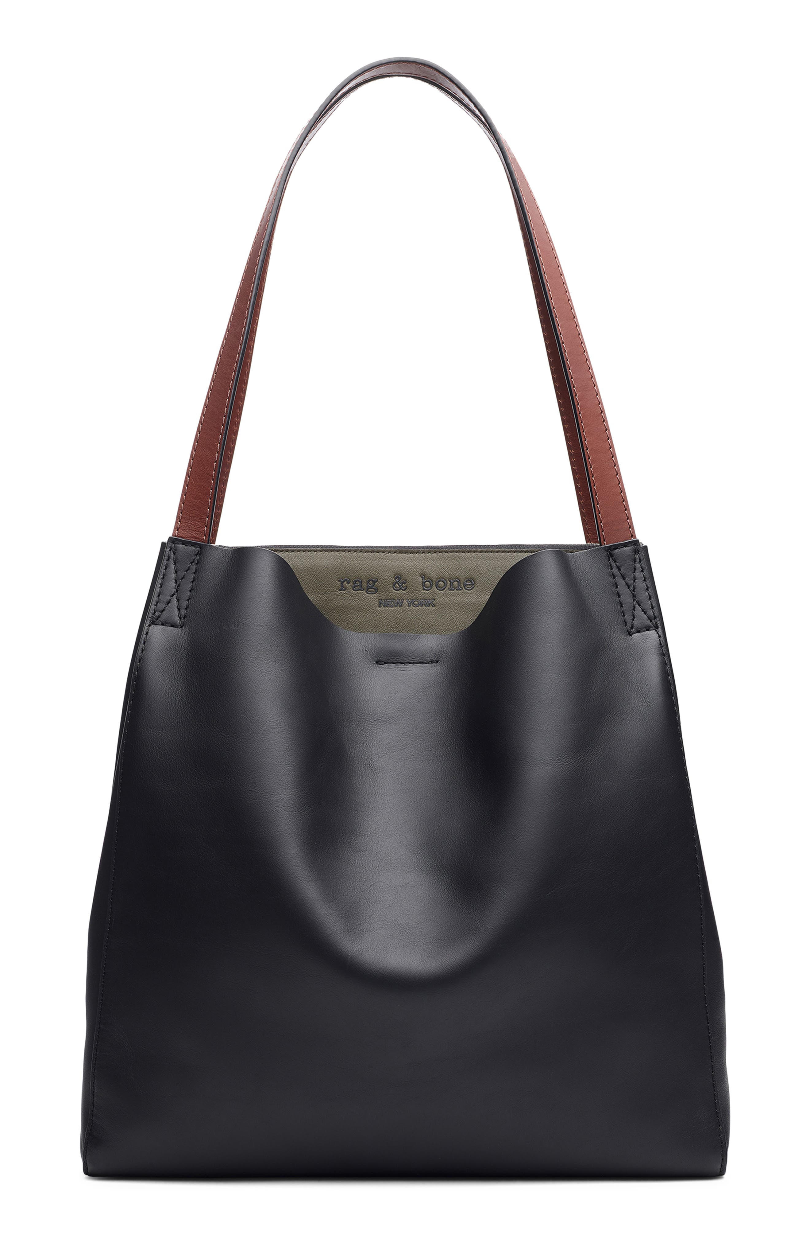 rag & bone Passenger Leather Tote, Main, color, 