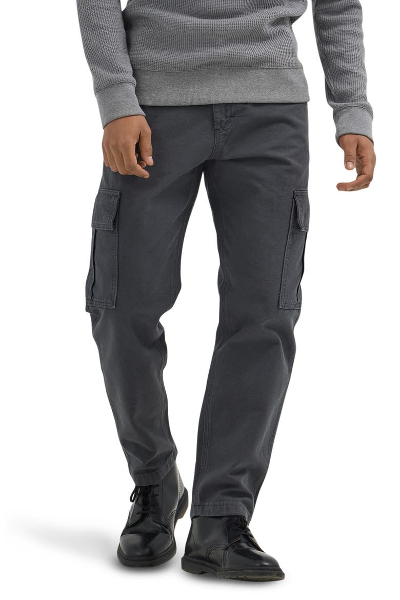 Workwear Loose Canvas Cargo Pants, Main, color, DARK MUTED GRAY