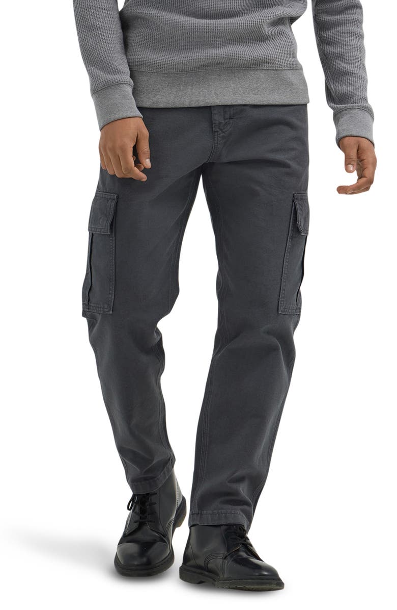 Lee Workwear Loose Canvas Cargo Pants, Main, color, Dark Muted Gray