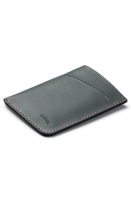 Bellroy Leather Card Case In Everglade