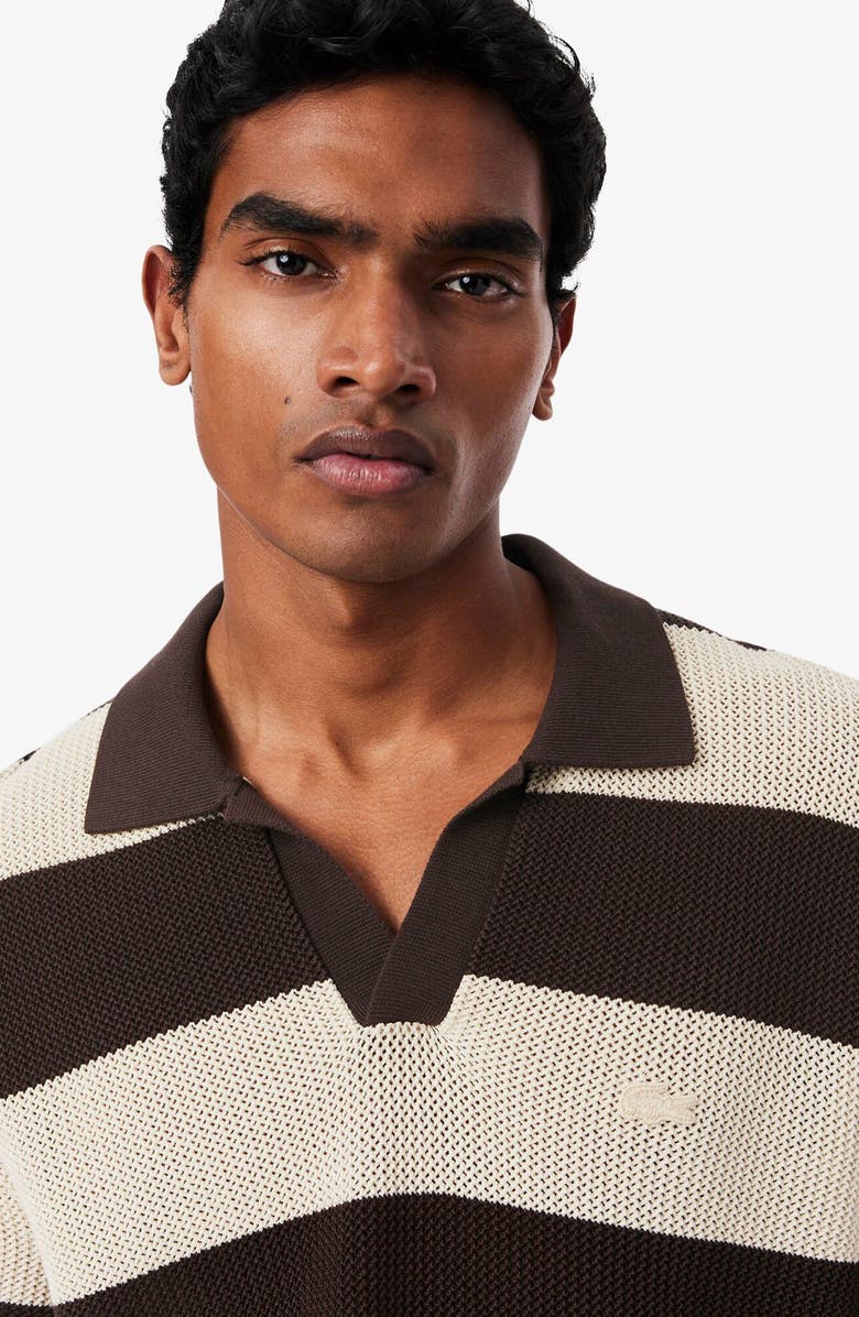 Lacoste Summer Pack Polo Sweater, Alternate, color, Naturel Clair/ Buffalo