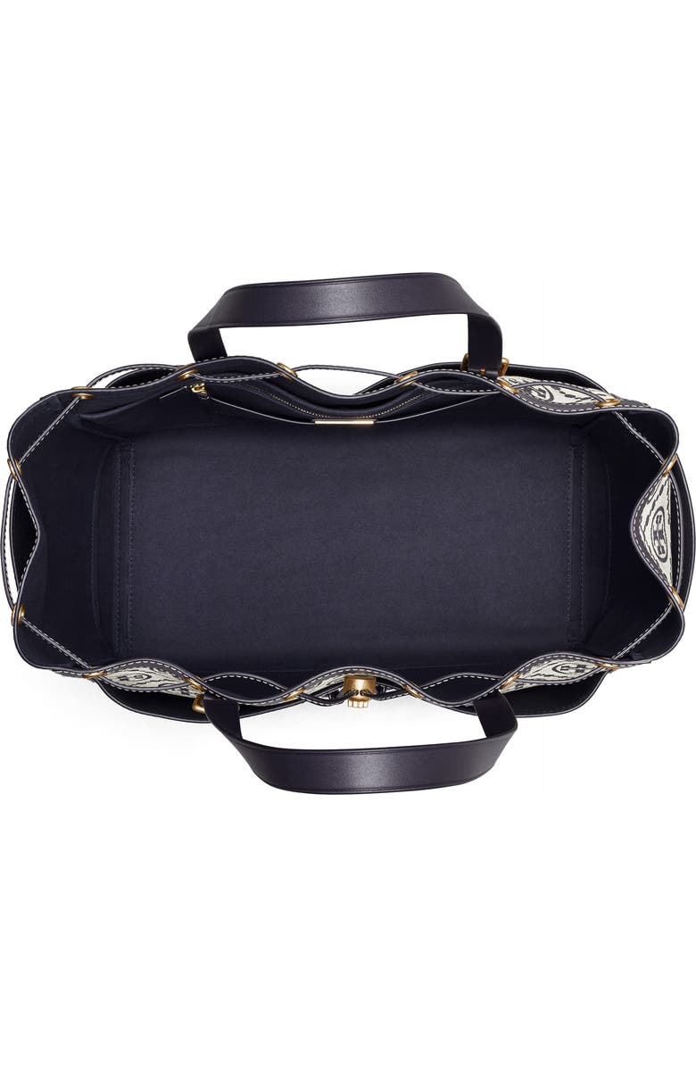 Tory Burch T-Monogram Jacquard Tote, Alternate, color,