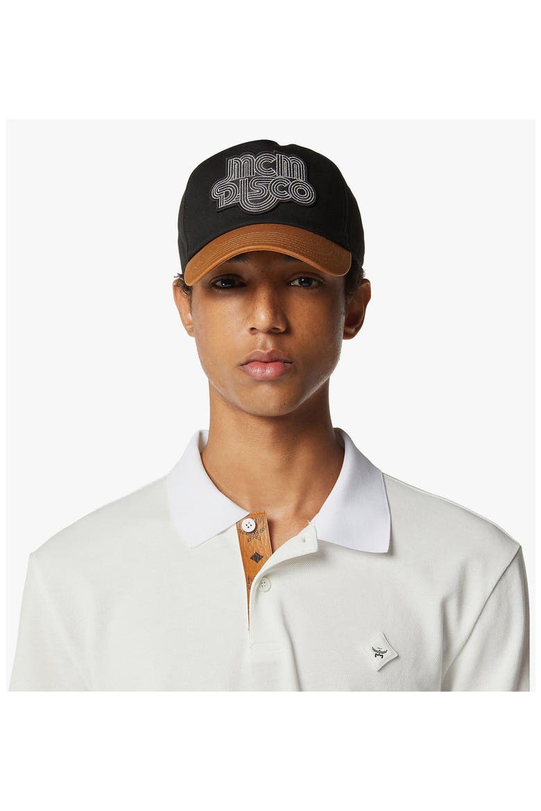 Disco Logo Embroidery Cap in Cotton Twill, Alternate, color, Black