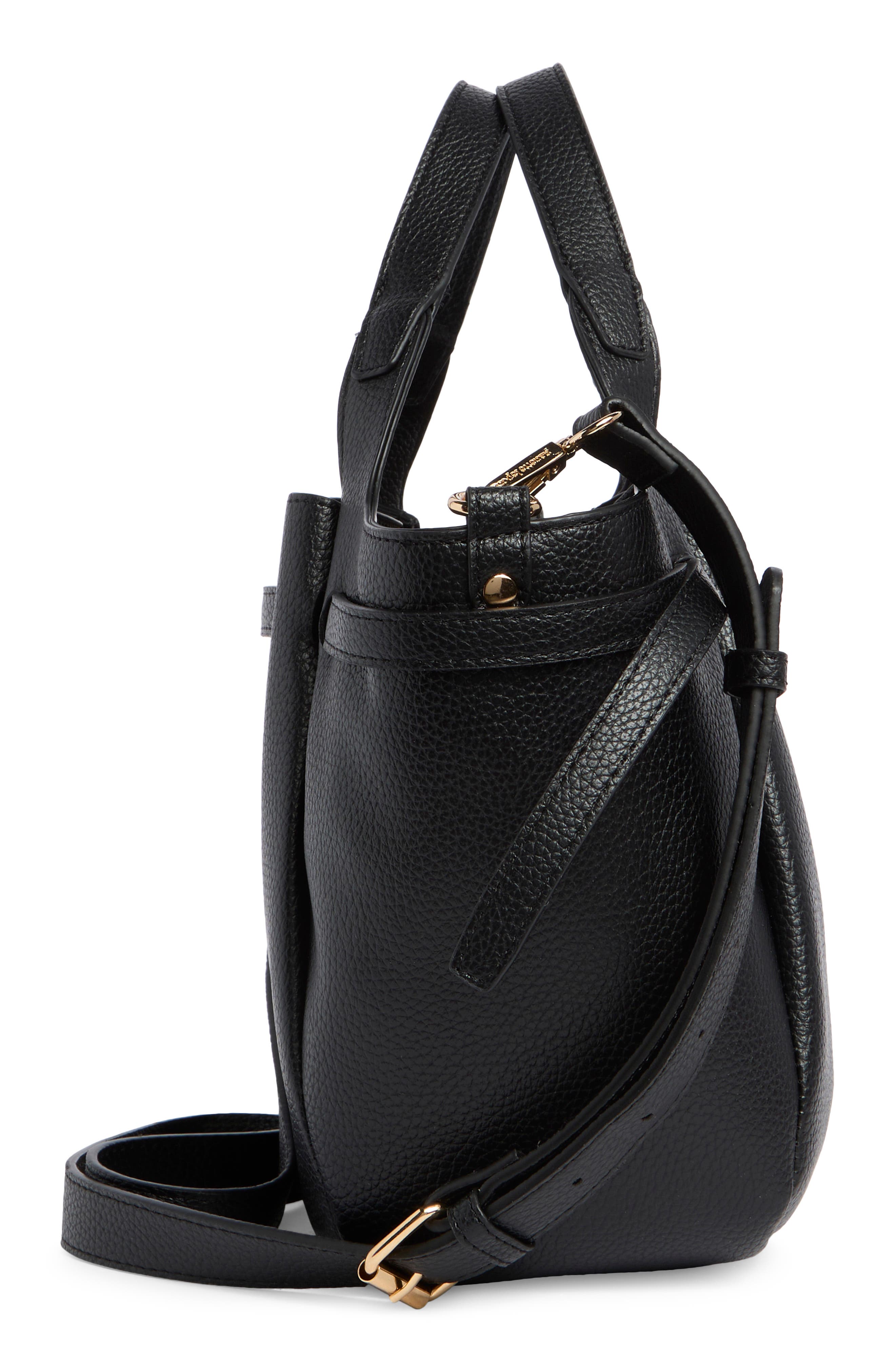 Nanette Lepore Walden Belted Satchel Bag, Alternate, color, Black