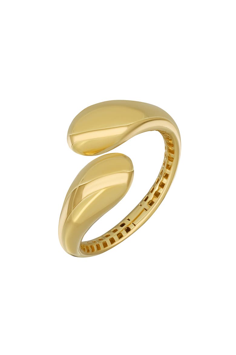 14K Gold Puffy Bypass Ring (Nordstrom Exclusive), Main, color, 14K YELLOW GOLD