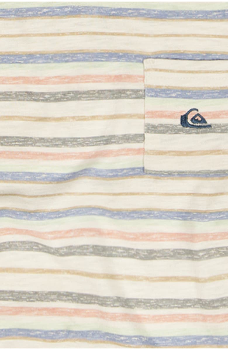 Quiksilver Stripe T-Shirt & Shorts Set, Alternate, color, Beige Assorted
