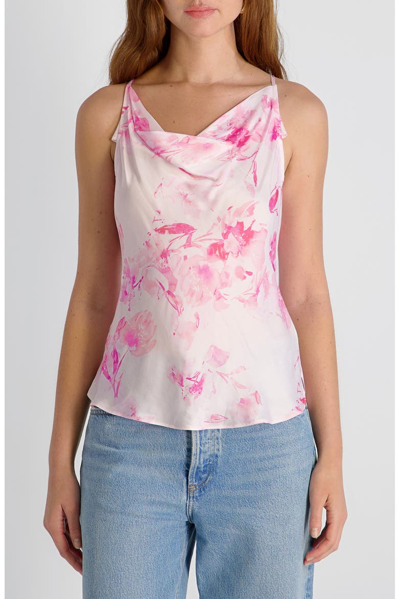 Sophie Fleur Oona Cowl Neck Top, Main, color, PINK ICING