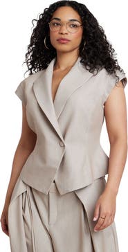 ELOQUII Short Sleeve Hourglass Blazer