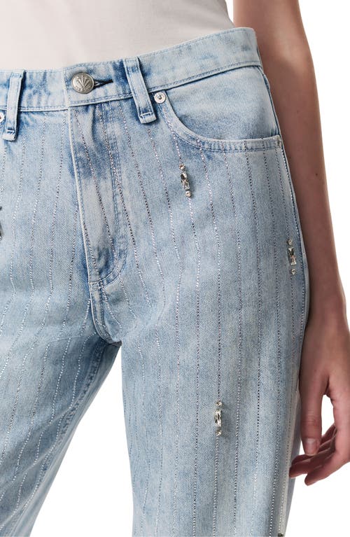 Rag & Bone Shea High-rise Relaxed Straight Embellished Jeans In Aljwl