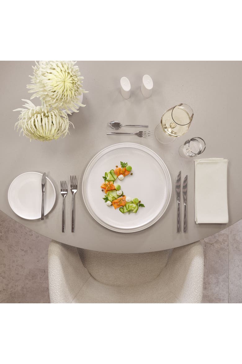 Afina Gourmet Plate, Alternate, color, White