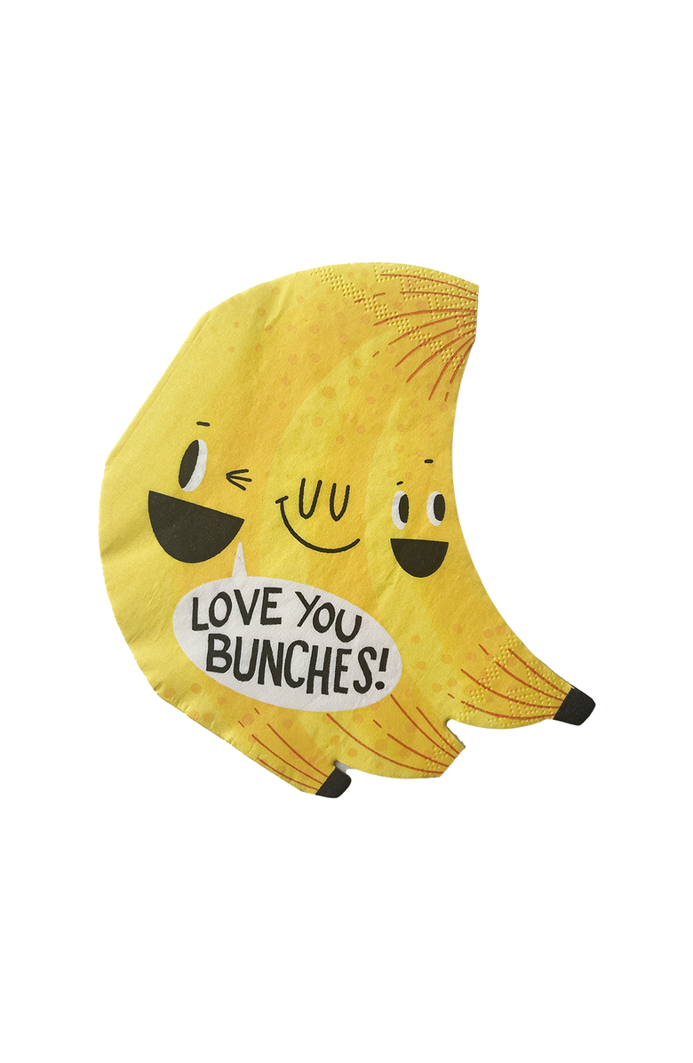 Daydream Society Bananas For You Banana Valentine's Day Large Napkins, Main, color, Assorted Pre-Pack