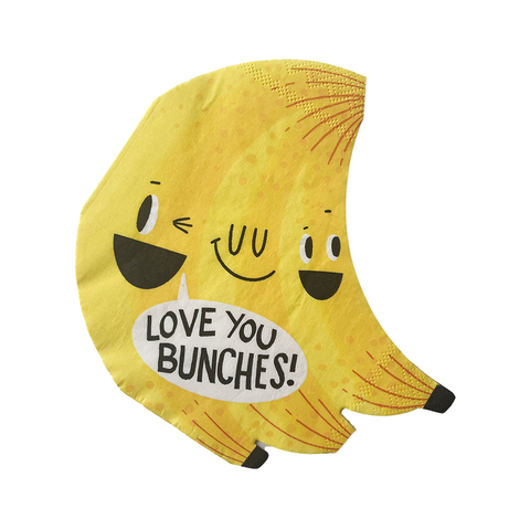 Bananas For You Banana Valentine's Day Large Napkins
