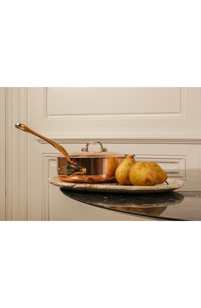 Mauviel M
Heritage M
150 B Copper Saute Pan With Lid, Brass Handle, 3.3-Quart, Alternate, color, Copper