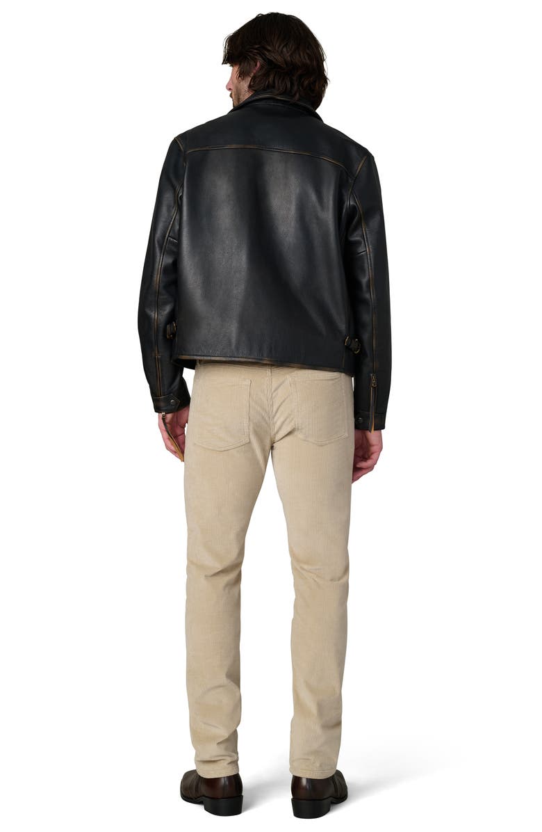 Joe's Rider Leather Jacket, Alternate, color, Cognac Sanded