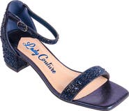 LADY COUTURE Dazzle Crystal Embellished Block Heel Sandal