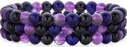 BLING JEWELRY Set of 3 Beaded Stretch Bracelet