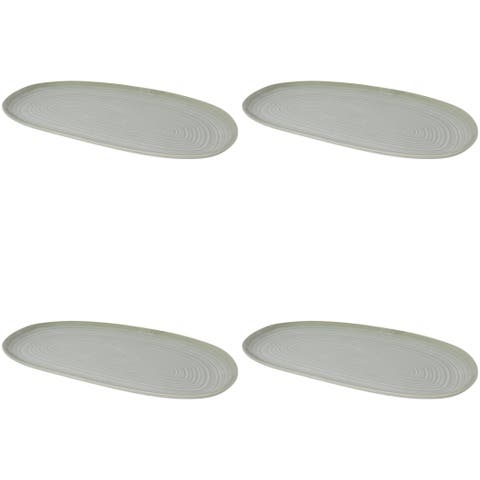 Set of 4 Oval Platter 15 Inch