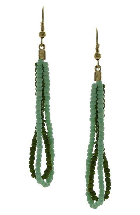 Daphne Beaded Double Drop Earrings