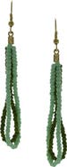 OLIVIA WELLES Daphne Beaded Double Drop Earrings