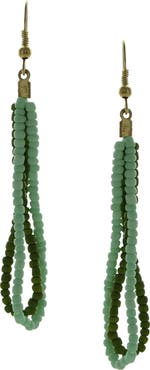 OLIVIA WELLES Daphne Beaded Double Drop Earrings