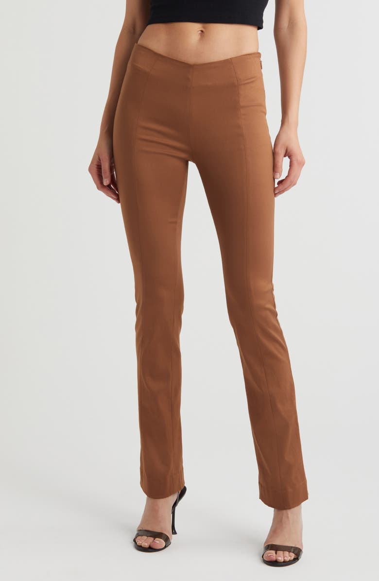 Mistress Rocks Flare Pants, Main, color, Brown