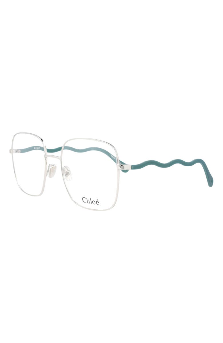 Chloé Core 55mm Square Optical Glasses, Alternate, color,