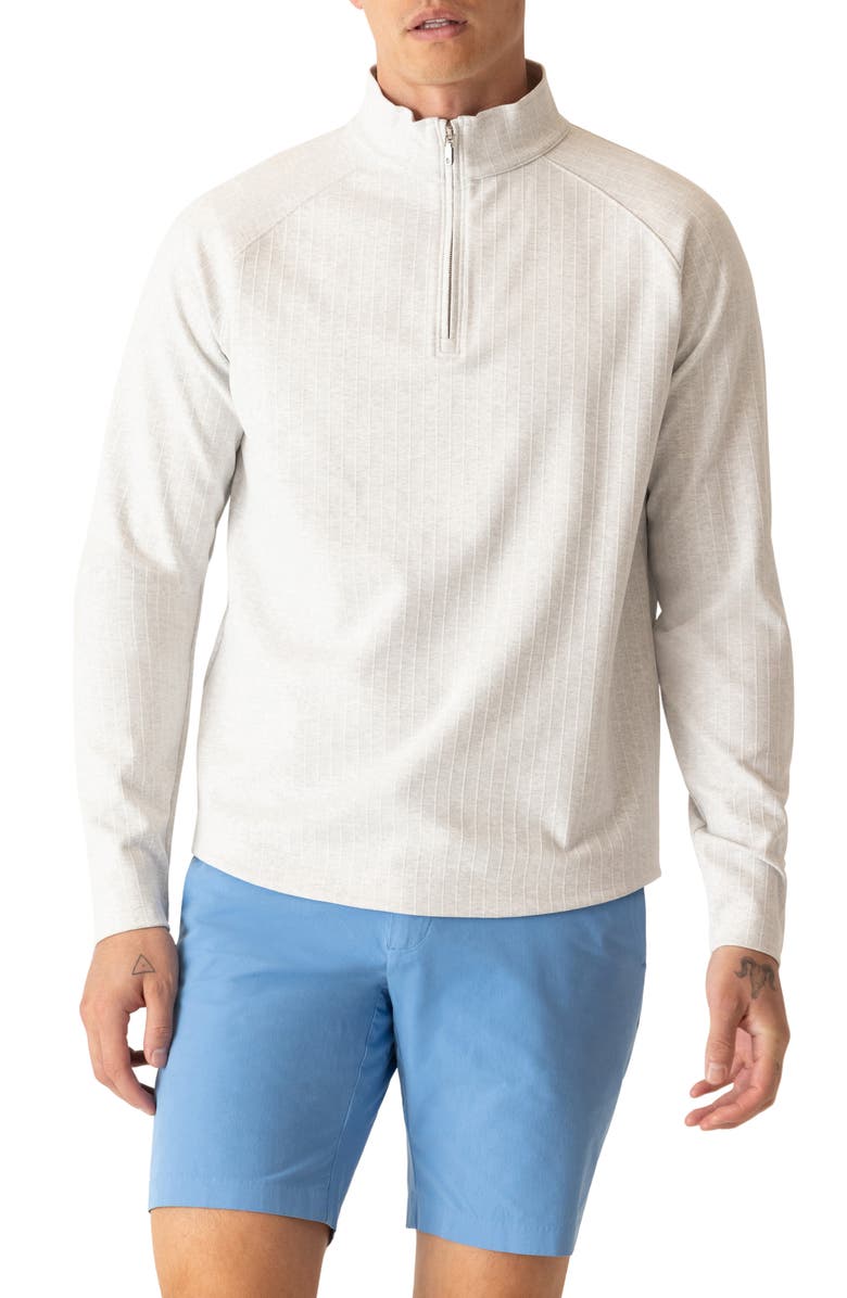 DEKE Stratluxe Jersey Quarter Zip Pullover, Main, color, Silver Heather