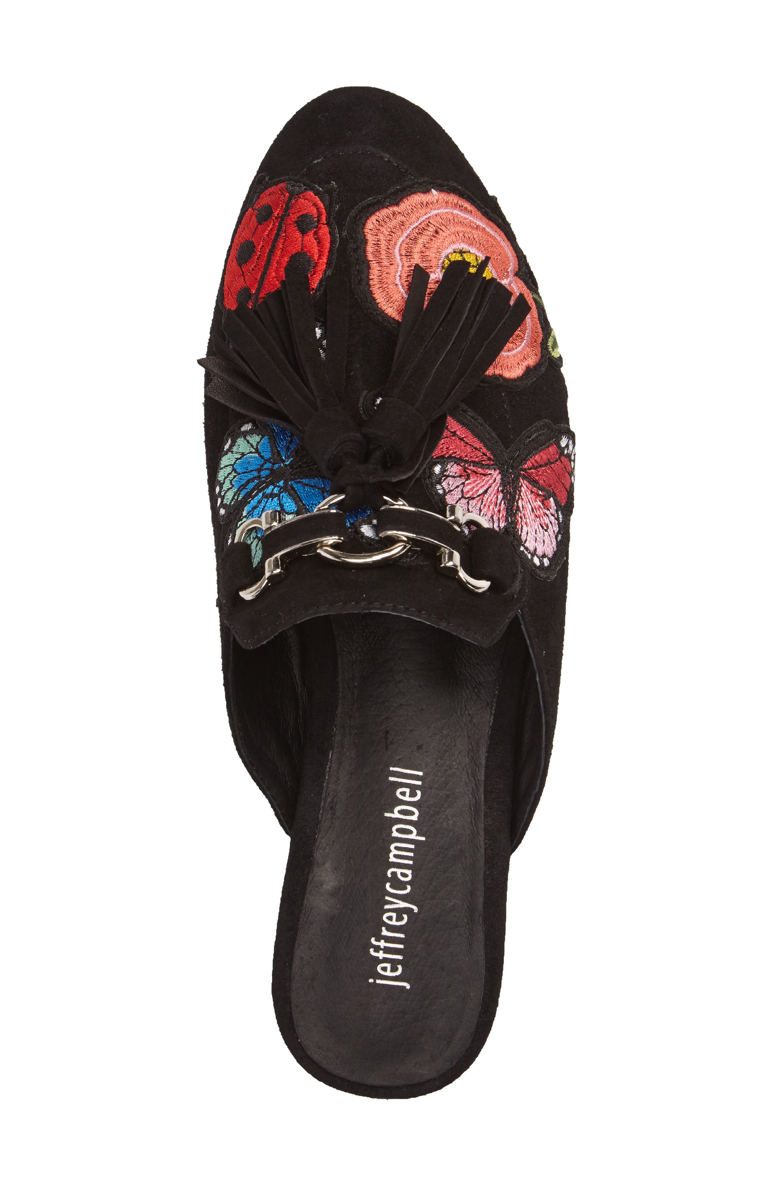 Jeffrey Campbell Apfel Flower Tassel Loafer Mule, Alternate, color, 