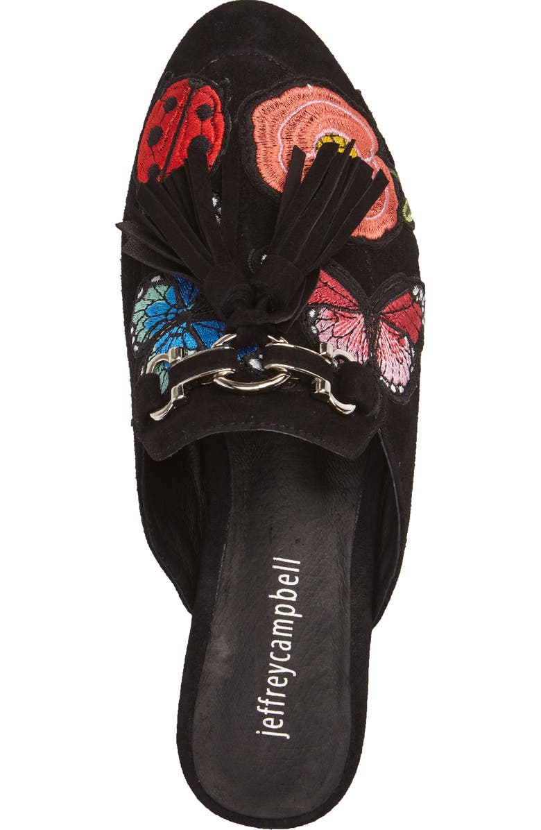 Jeffrey Campbell Apfel Flower Tassel Loafer Mule, Alternate, color,