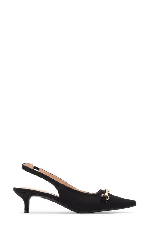 Wild Diva Lounge Aura Bit Slingback Kitten Heel Pump