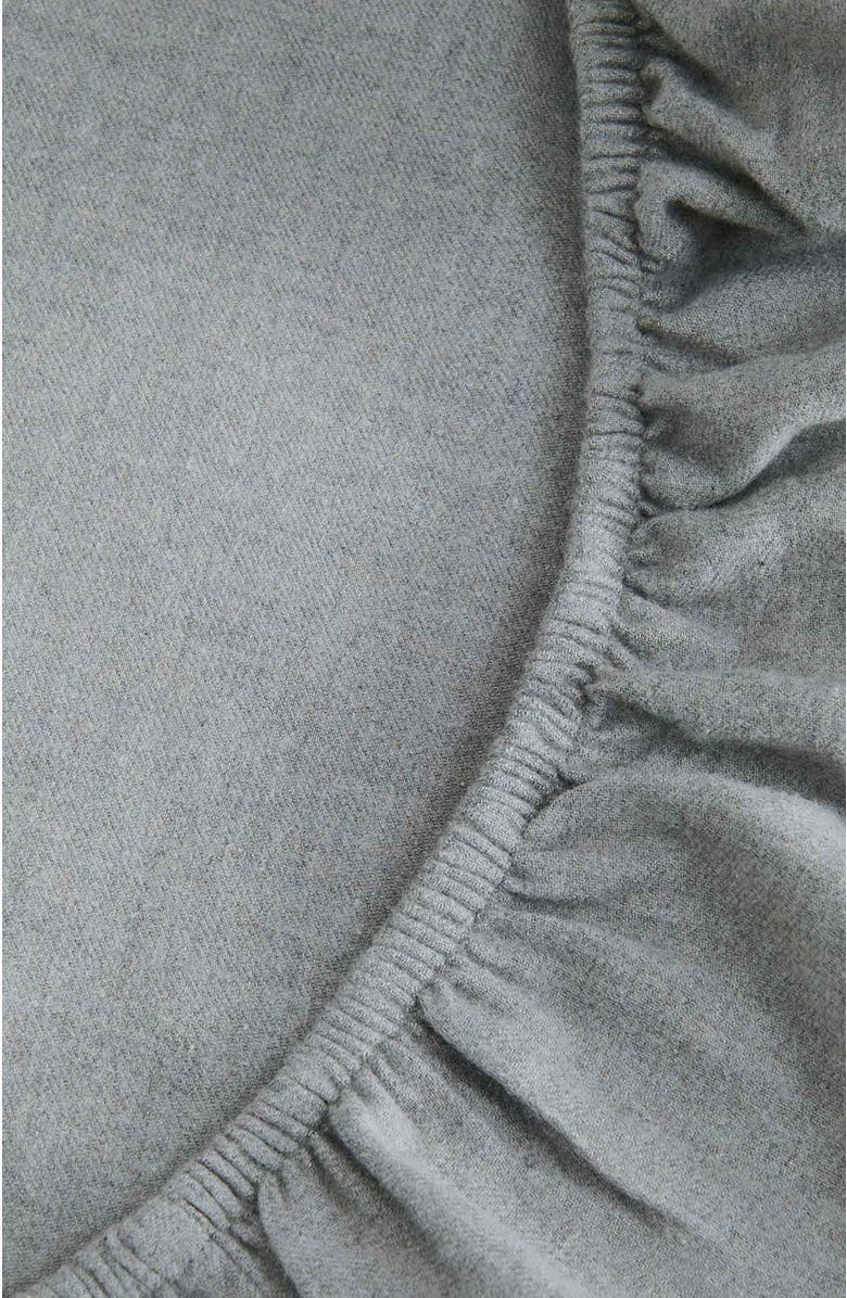 CHRISTY Flannel Marl Brushed Cotton Sheet Set Bundles, Alternate, color, Silver