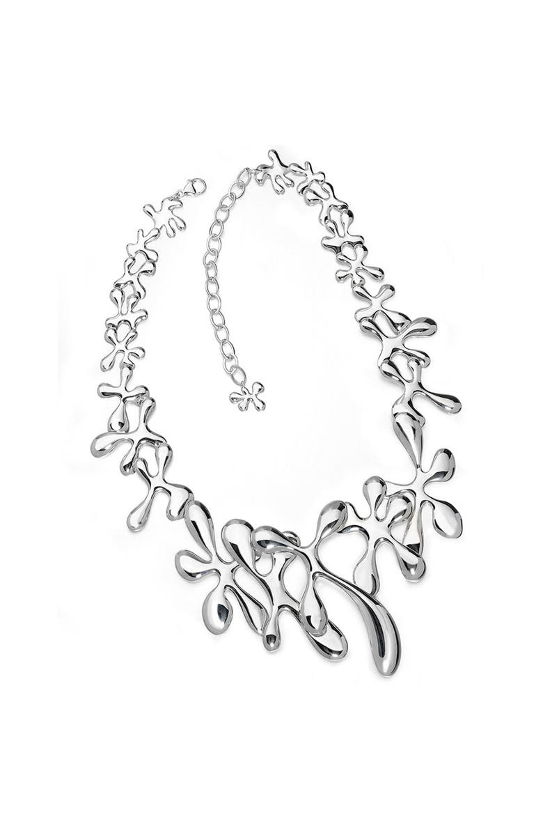 Lucy Quartermaine Large Splash Necklace, Main, color, Sterling Silver