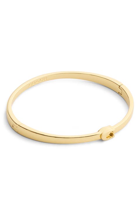 Sculpted C Hinged Bangle